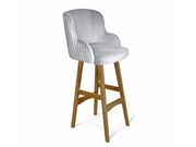 Стул барный Sheffilton SHT-ST39-1/S65  серое ..