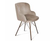 Стул Sheffilton SHT-ST39/S37 латте/медный мет..