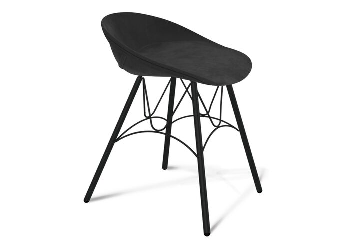 Стул Sheffilton SHT-ST19-SF1/S100 черный/черный муар