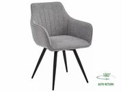 Стул SIGNAL BALLO Brego 07 светло-серый/черны..