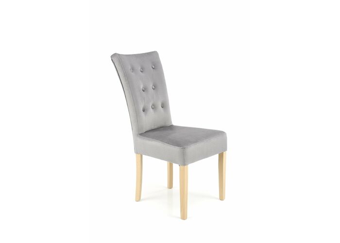 Стул HALMAR VERMONT Monolith 85 серый/дуб медовый