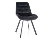 Стул SIGNAL MONTI Velvet Bluvel 19 черный/чер..