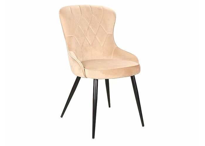 Стул SIGNAL LOTUS Velvet Bluvel 28 бежевый/черный