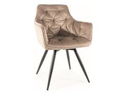 Стул SIGNAL MANGO Velvet Bluvel 40 темно-беже..