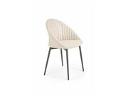 Стул HALMAR K357 бежевый/черный..