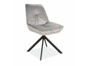 Стул SIGNAL BOOGIE I Velvet Bluvel 14 серый/ч..