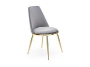 Стул HALMAR K460 серый/золотой..