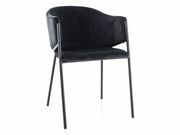 Стул SIGNAL BONO Velvet Bluvel 19 черный/черн..