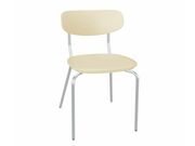 Стул Sheffilton SHT-S85М-2 бежевый/бежевый/хр..