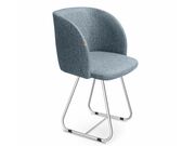 Стул Sheffilton SHT-ST33/S38 синий лед/хром л..