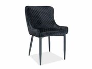 Стул SIGNAL COLIN B Velvet Bluvel 19 черный/ч..