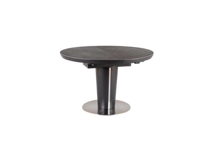Стол обеденный SIGNAL ORBIT 120 (серый керамический/матовый антрацит)