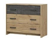 Комод NN Мебель МСП 1 Серия 2 Дуб золотой/Кам..