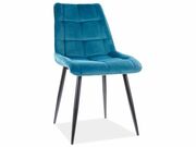 Стул SIGNAL CHIC Velvet Bluvel 85 бирюзовый/ч..