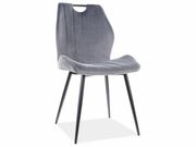 Стул SIGNAL ARCO Velvet Bluvel 14 серый/черны..