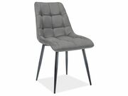 Стул SIGNAL CHIC MATT Velvet tap. 85 серый/че..