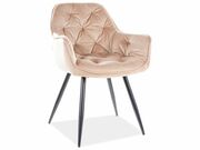 Стул SIGNAL CHERRY Velvet Bluvel 28 бежевый/ч..